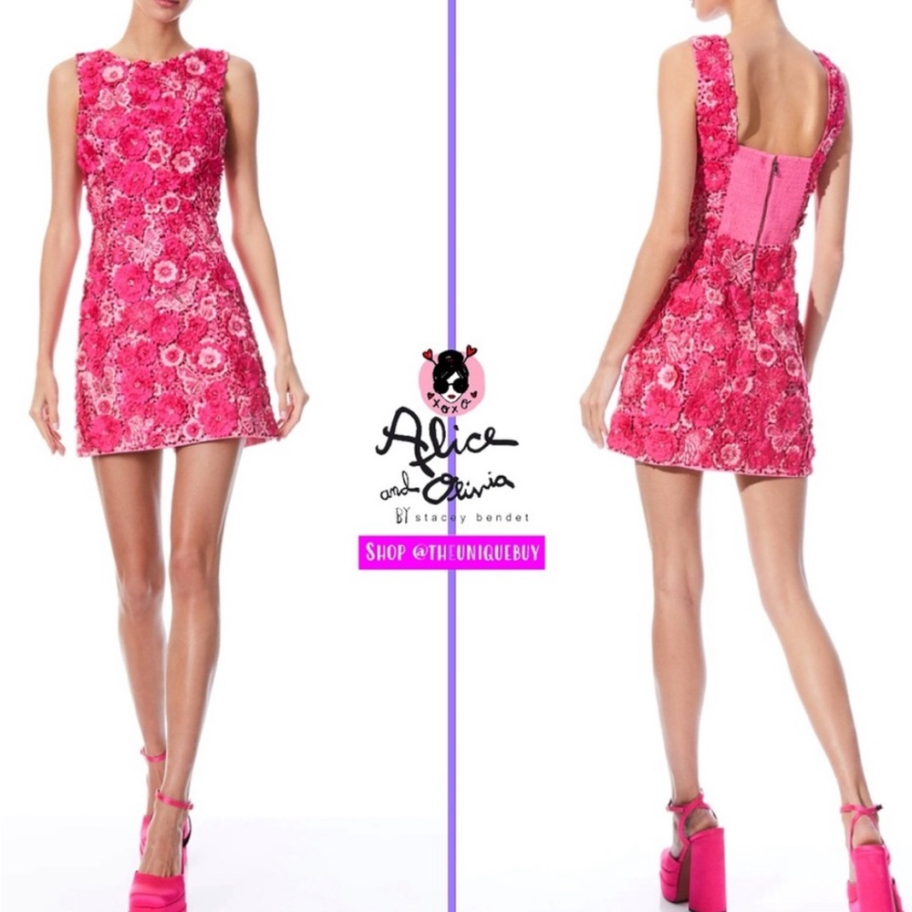 Floral Pink Sleeveless Dress